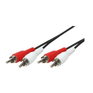 LogiLink 2xRCA - 2xRCA, 10m audio kabel Zwart