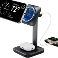 2-in-1 Watch Wireless Charging Set (HaloLock) Black