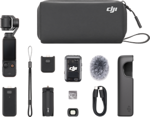 DJI Pocket 3 Creator Combo cardanusring voor camera's 4K Ultra HD 9,4 MP Zwart