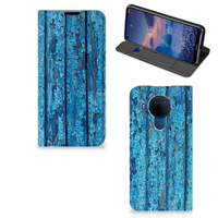Nokia 5.4 Book Wallet Case Wood Blue