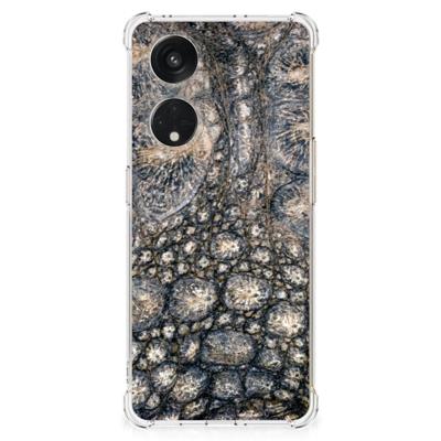 OPPO A98 Case Anti-shock Krokodillenprint OPPO A98 Case Anti-shock Krokodillenprint
