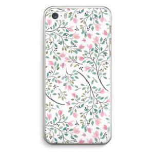 Sierlijke bloemen: iPhone 5 / 5S / SE Transparant Hoesje