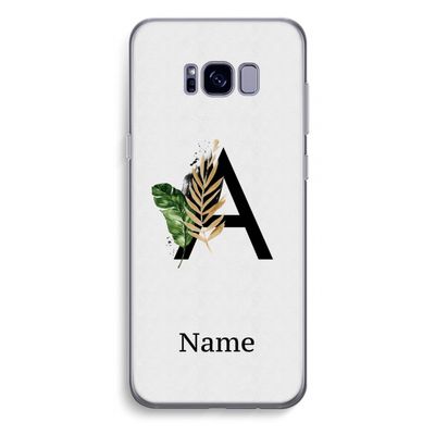 Charcoal Flora: Samsung Galaxy S8 Plus Transparant Hoesje