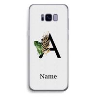 Charcoal Flora: Samsung Galaxy S8 Plus Transparant Hoesje