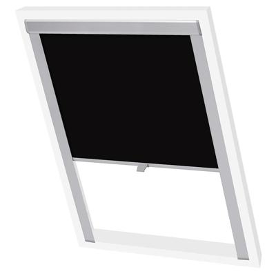 VidaXL Rolgordijn verduisterend zwart mk04