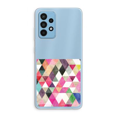 Gekleurde driehoekjes: Samsung Galaxy A52 Transparant Hoesje