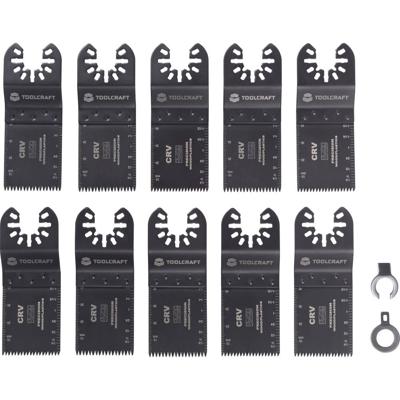 TOOLCRAFT TO-10283850 Chroom-vanadium staal Multitool toebehorenset 10-delig 34 mm 10 stuk(s)