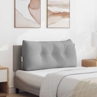 VidaXL Rugkussen wolkengrijs 100 x 24 x 50 cm stof