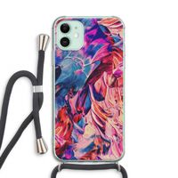 Pink Orchard: iPhone 11 Transparant Hoesje met koord