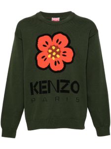 Kenzo pull Boke Flower en coton - Vert