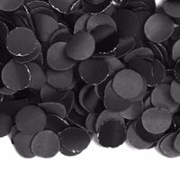 100 gram party confetti kleur zwart   -