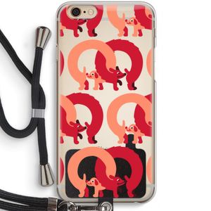 Dogs: iPhone 6 / 6S Transparant Hoesje met koord