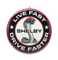 Shelby Live Fast Drive Faster Rond Metalen Bord - Ø46cm