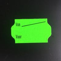 Etiket 3219 fluor groen afnm. Van Voor