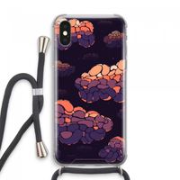 Patroon Wolken: iPhone XS Max Transparant Hoesje met koord