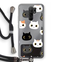 Katten: Xiaomi Redmi 9 Transparant Hoesje met koord