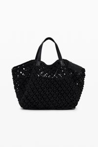 Mini gehaakte schoudertas - BLACK - U