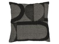 LIVARNO Sierkussen 45 x 45 cm (Geometrisch/antraciet)