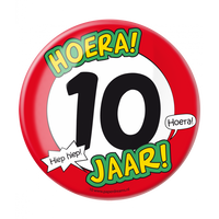 XL Button 10 Jaar