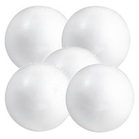 6x stuks hobby/diy piepschuim ballen/bollen 7 cm