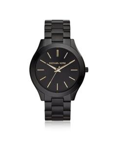 Michael Kors MK3221 Dames Klassiek zwartkleurig roestvrijstalen armbandhorloge
