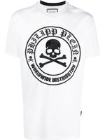 Philipp Plein t-shirt à logo brodé - Blanc