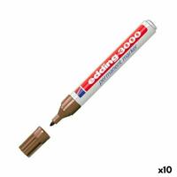 Permanente markeerstift Edding 3000 Bruin (10 Stuks)