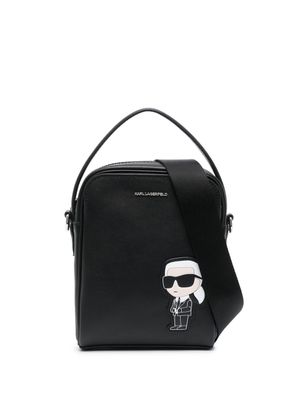 Karl Lagerfeld sac cabas à plaque logo - Noir