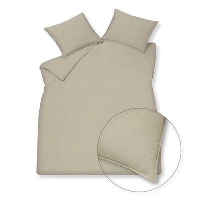 Vandyck Vandyck Washed Cotton Dekbedovertrek Lits-jumeaux XL (260x240) Stone