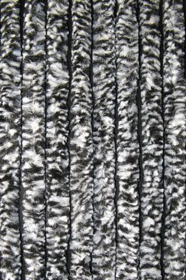 Sunarts model 8047 Kattenstaarten Zwart / Wit gem. afm. 90 x 220 cm