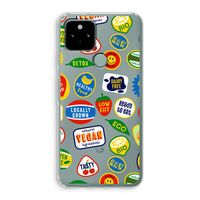 Fruitsticker: Google Pixel 5 Transparant Hoesje