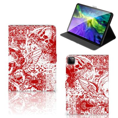 Tablettasje iPad Pro 11 2020/2021/2022 Angel Skull Rood