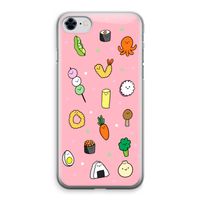 Happy bento friends: iPhone 8 Transparant Hoesje