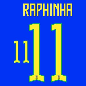 Raphinha 11 (Officiële Brazilië Away Bedrukking 2022-2023)
