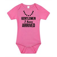 Gentlemen I have arrived cadeau baby rompertje roze meisjes Gentlemen I have arrived cadeau baby rompertje roze meisjes