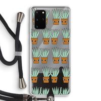 Sansevieria: Samsung Galaxy S20 Plus Transparant Hoesje met koord