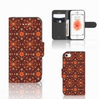 Apple iPhone 5 | 5s | SE | Telefoon Hoesje | Batik Brown