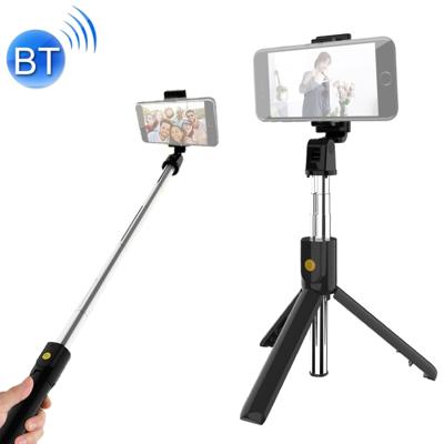 K10 Bluetooth 4 0 mobiele telefoon verstelbare Bluetooth Selfie stick Self-timer Pole statief (zwart)