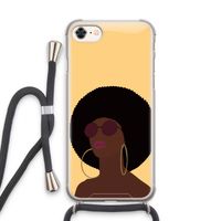 Golden hour: iPhone 7 Transparant Hoesje met koord