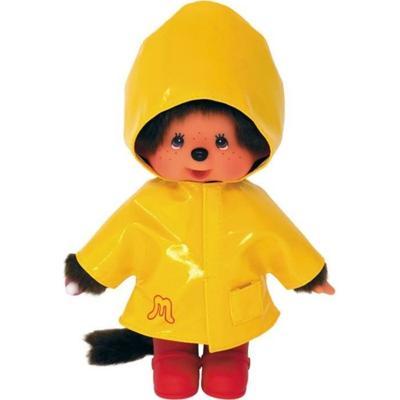 BANDAI Monchhichi - Iconische regenjas 20 cm - Geel