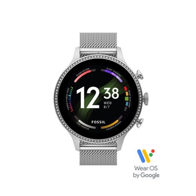 Horlogeband Smartwatch Fossil FTW6083 Mesh/Milanees Staal 18mm