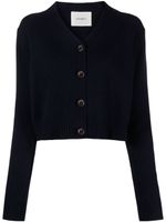 Lisa Yang cardigan crop en cachemire - Bleu