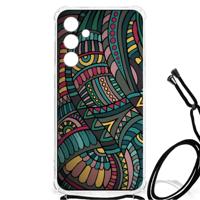 Samsung Galaxy A55 Doorzichtige Silicone Hoesje Aztec