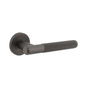 Intersteel Deurklink Rombo op rozet antraciet grijs