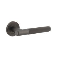 Intersteel Deurklink Rombo op rozet antraciet grijs - thumbnail