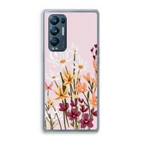 Painted wildflowers: Oppo Find X3 Neo Transparant Hoesje
