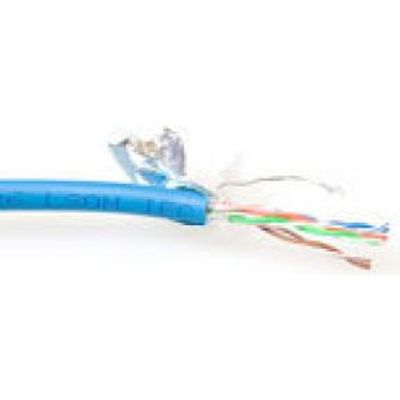 ACT CAT5E F/UTP LSZH soepel patch blauw 100 m