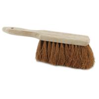 Benson Handveger stoffer van hout - kokosvezels - 28 cm - binnen en buiten - droog vuil opvegen