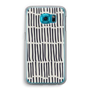 Moroccan stripes: Samsung Galaxy S6 Transparant Hoesje