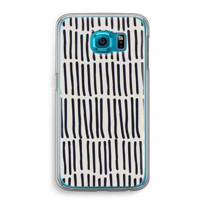 Moroccan stripes: Samsung Galaxy S6 Transparant Hoesje